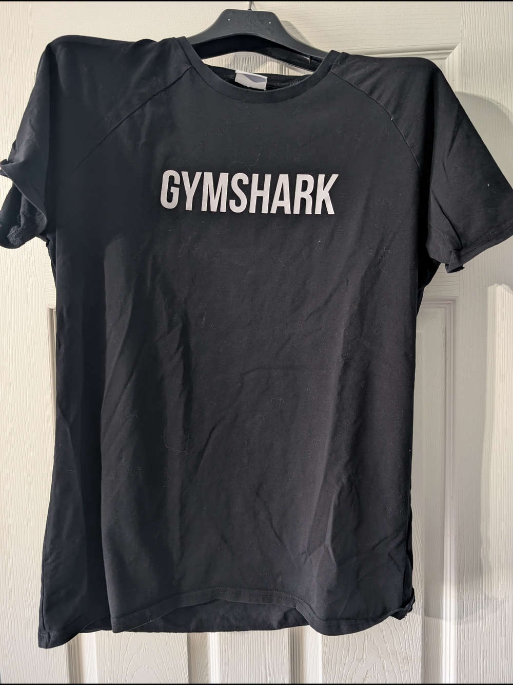 Gymshark Black T-Shirt with White Logo